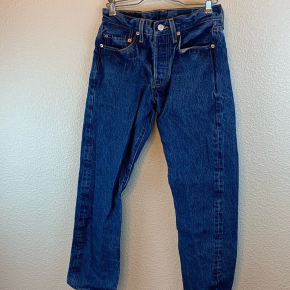 Levi Men’s jeans 27 x 27 dark wash 501xx casual 90s blue collar